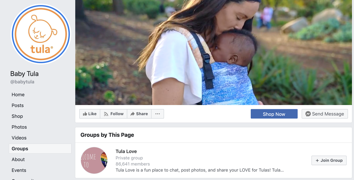marketing para os pais - tula de bebê
