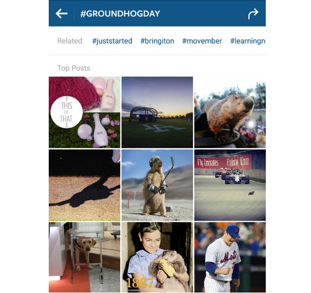 Instagramのトレンドハッシュタグ